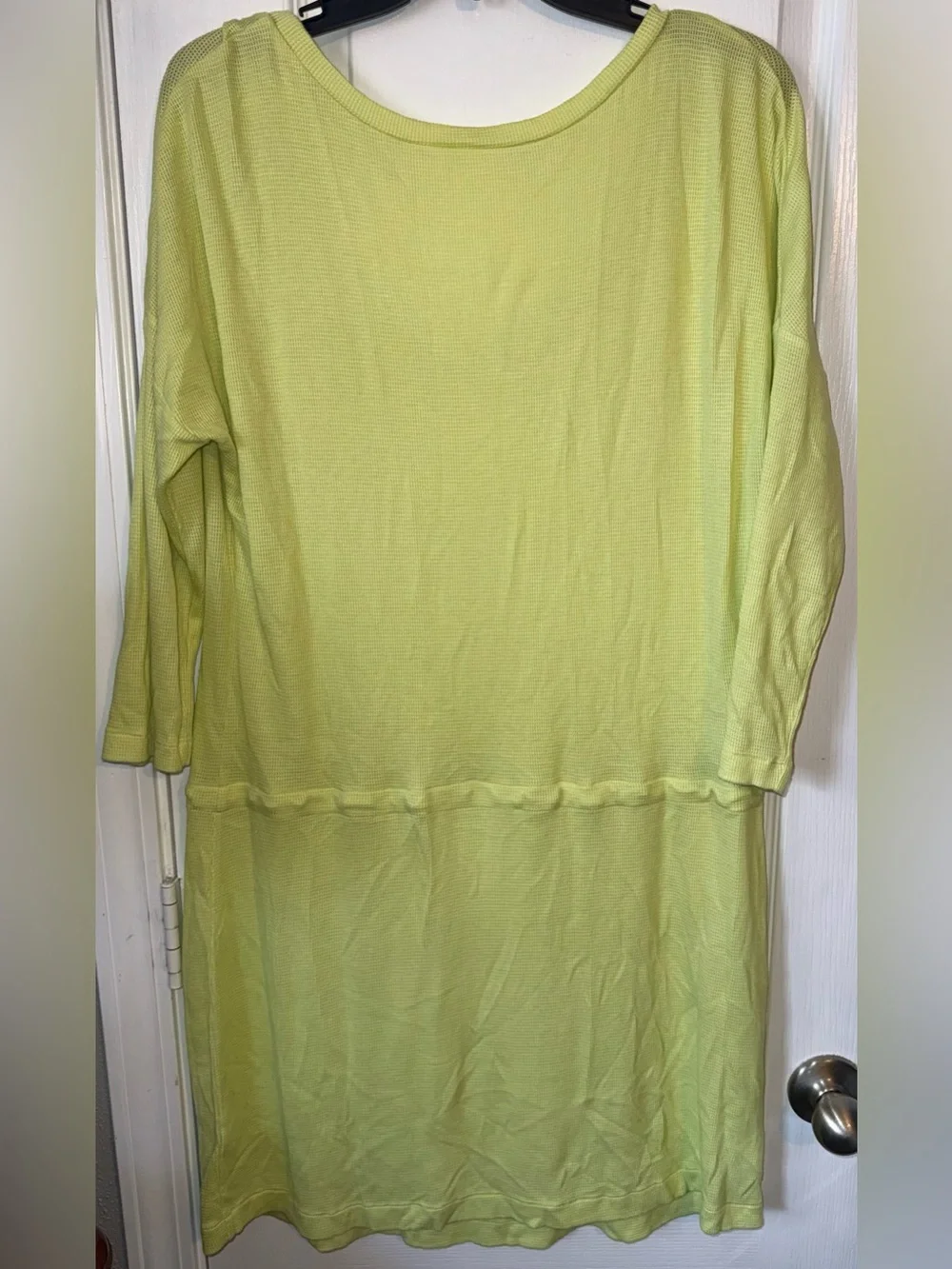 Victoria’s Secret Chartreuse Tunic Cover Up Long Sleeve Size L